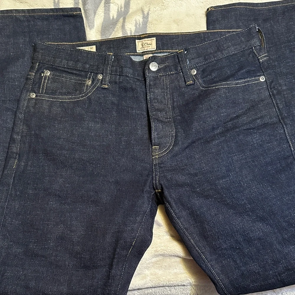 J. Crew Men's Dark Indigo Straight Jeans Chinos size 32 x 32